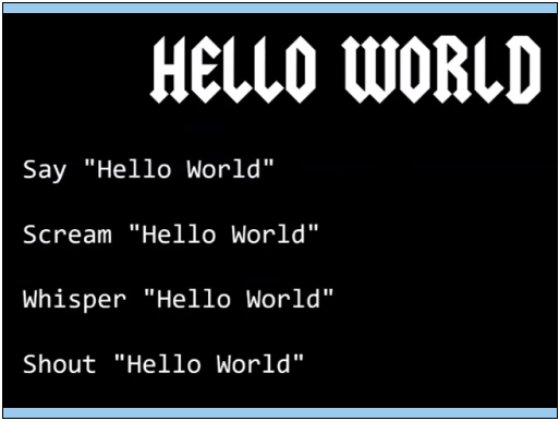 say hello